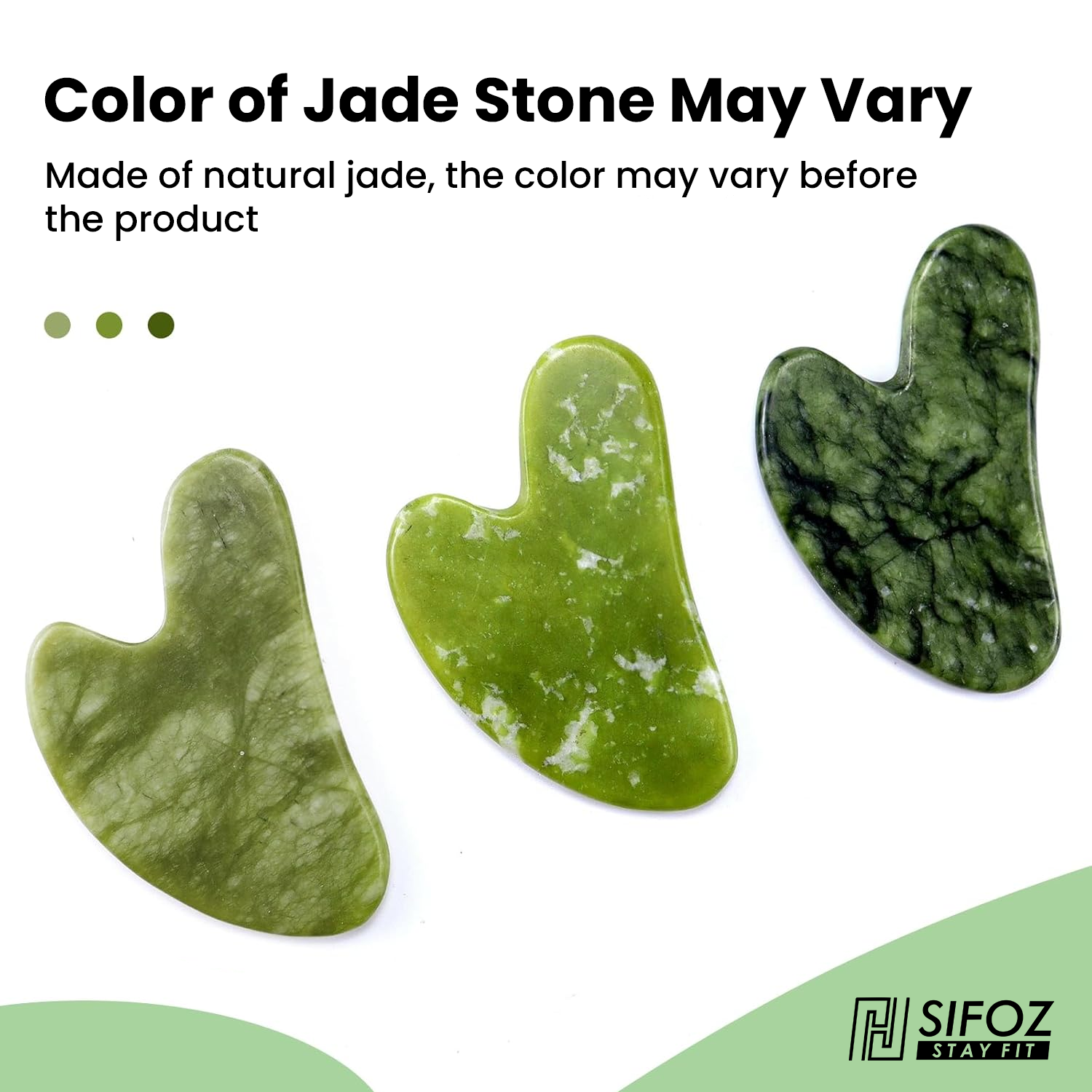 Natural Jade Gua Sha Stone for Face Massage