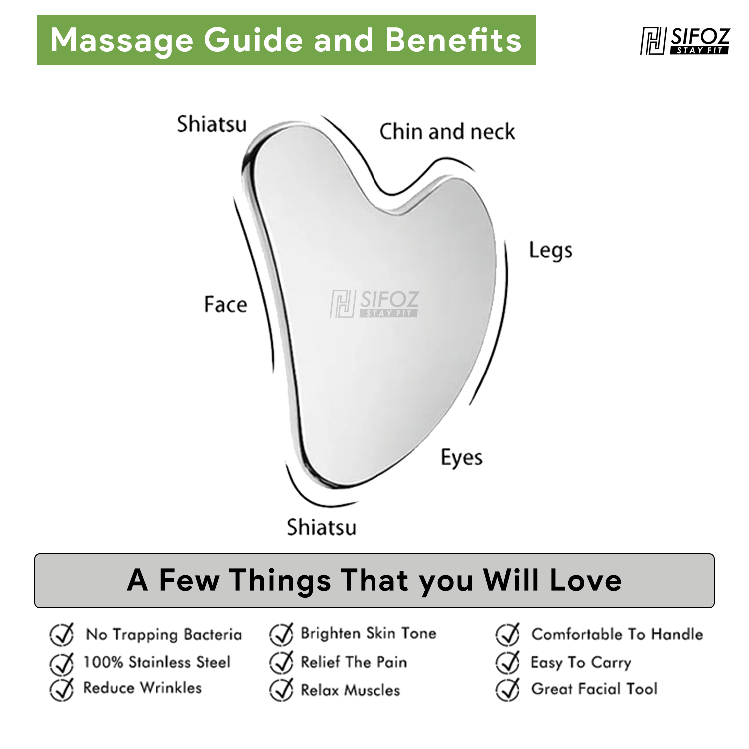 cooling steel gua sha for skincare routine