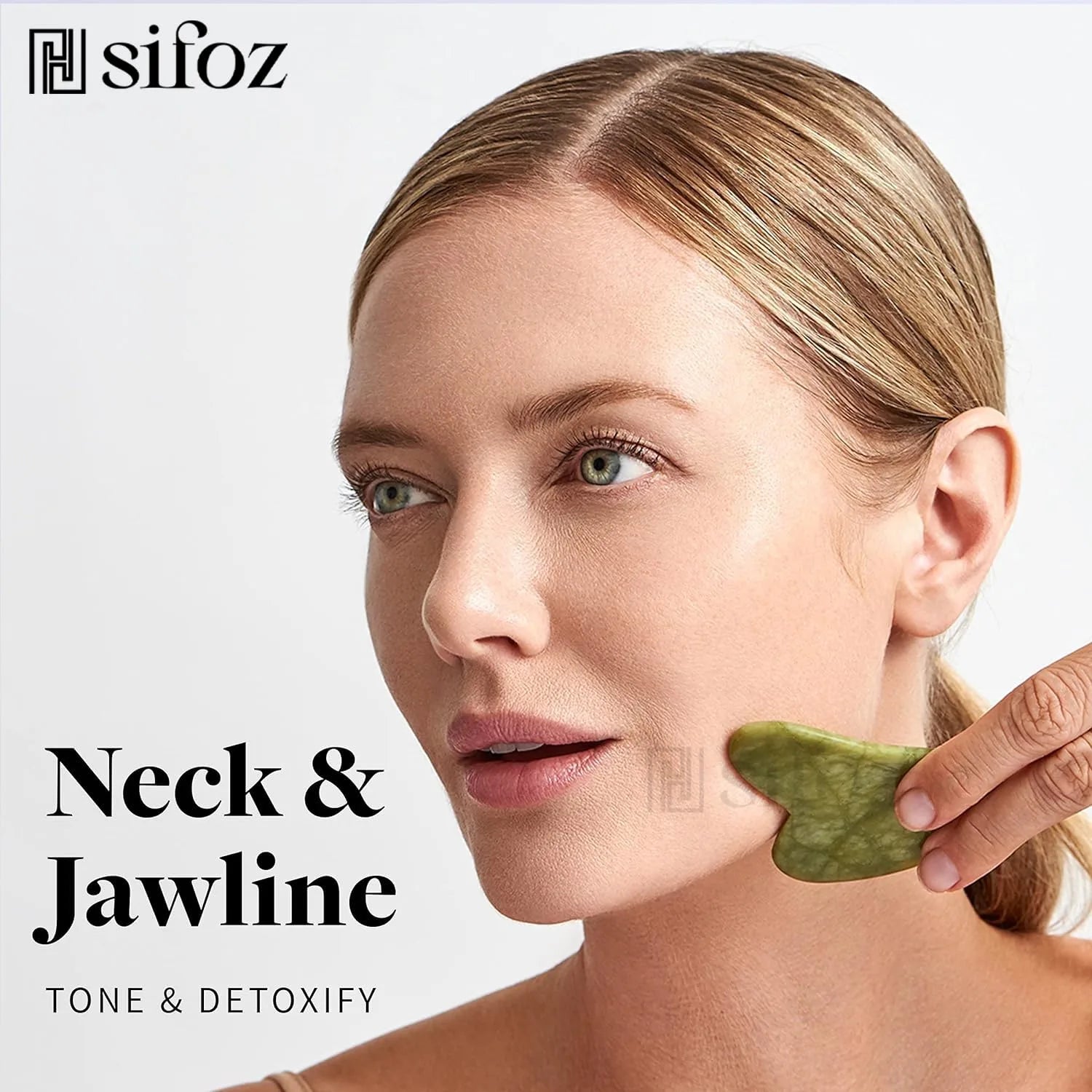 Sifoz Jade Roller & Gua Sha Set 