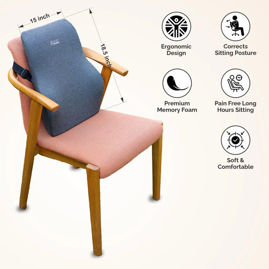 Sifoz Memory Foam Cushion For Back Support, Chair & Car