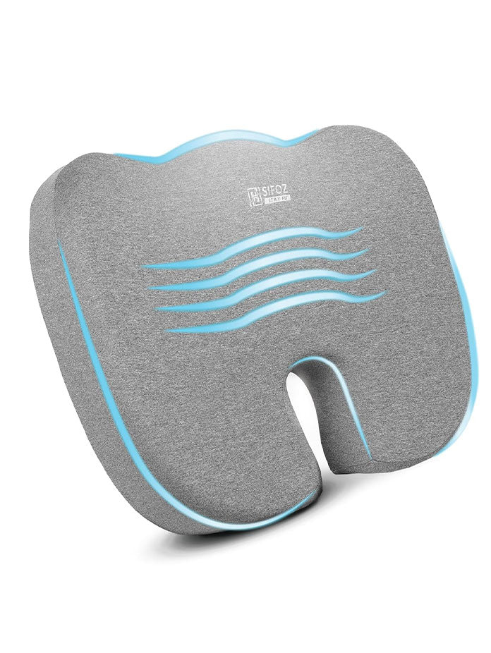 Sifoz Memory Foam Coccyx Cushion for Pain Relief