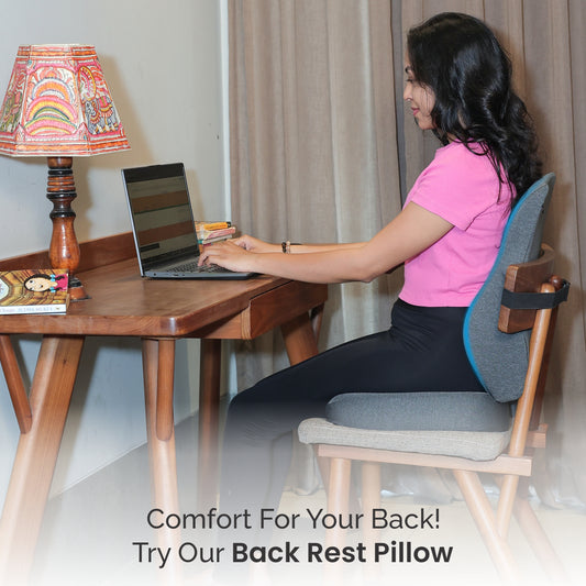 Sifoz Memory Foam Cushion  For Back Support, Chair & Car
